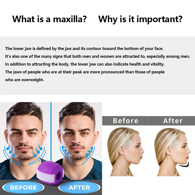 Face Masseter Men Facial shape Go Mouth Jawline Jaw Muscle Exerciser Chew Ball Chew Bite Breaker Training