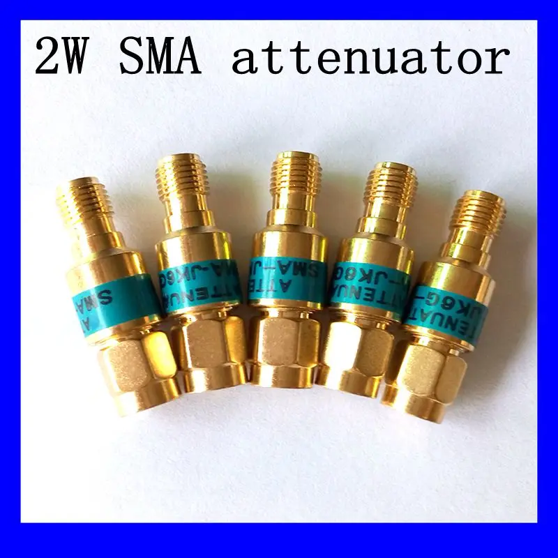 dhl 200 pcs atenuador rf coaxial 2w dc para 60ghz 50ohm1db2db3db5db6db10db15db20db 30db 01