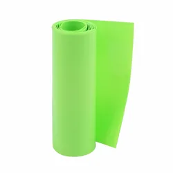 Hot Sale1PCS 100mm Flat Width 1M Length PVC Heat Shrink Tube Green for 18650 Batteries Insulation casing Heat shrink