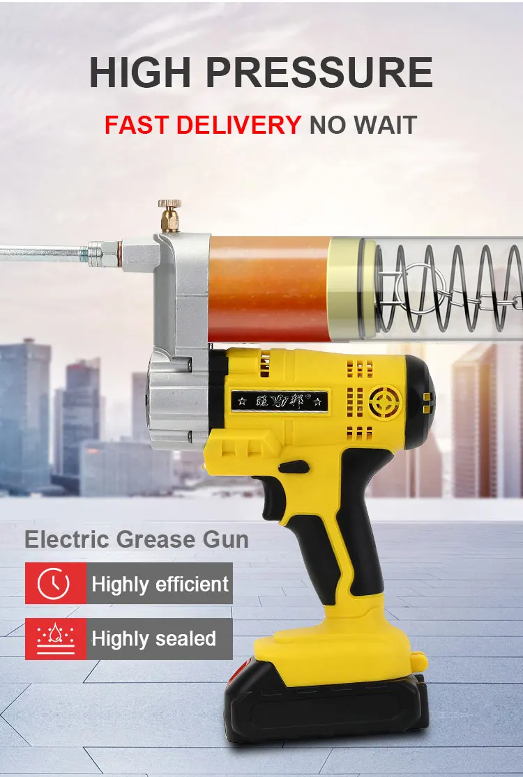 Pistola engrasadora inalámbrica con batería y cargador, 20V, ajuste Dual para Cartucho estándar y aceite de Suckion