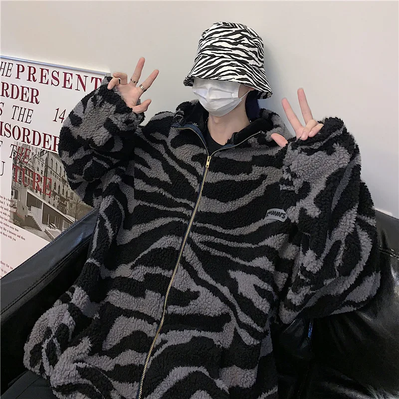 zebra green teddy fur  clothes women