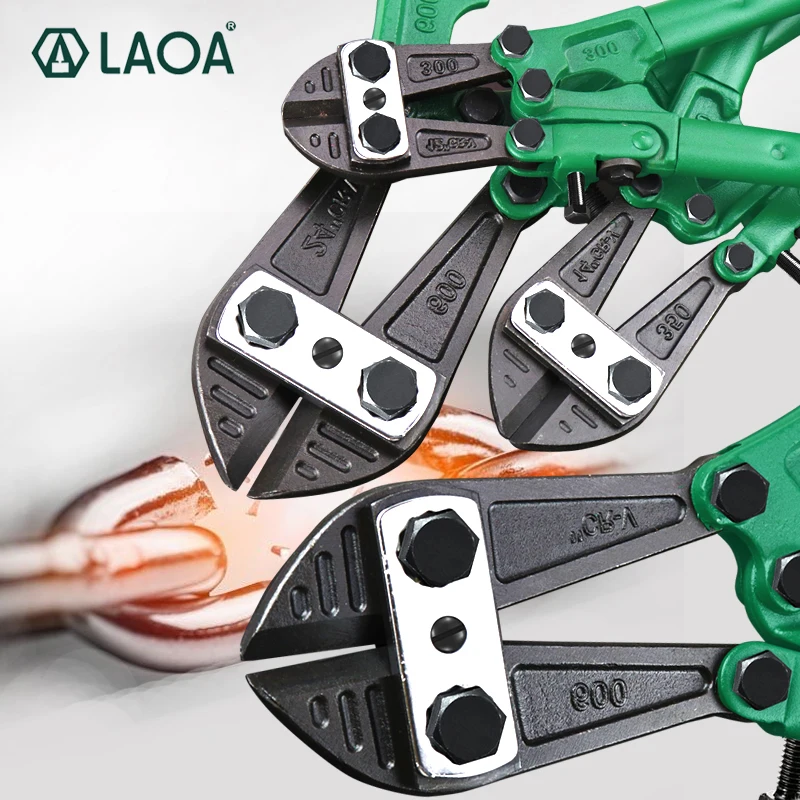 LAOA Bolt Cutter Heavy Duty Rebar Cutting Pliers Cr-V Steel Thicken Wire Cutter for Lock Chain Cutting