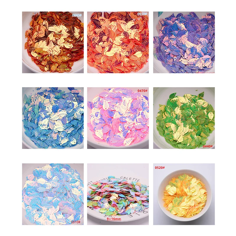 10g Mix Color Size  Sequins Flakes Paillette Face Nail Art Decoration PVC Sequins Stickers for Crafts Sewing Paillette DIY