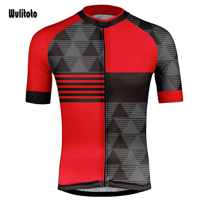 WULITOTO The New summer Mountain Bike Short Sleeve Breathable MTB Cycling Jersey For Men