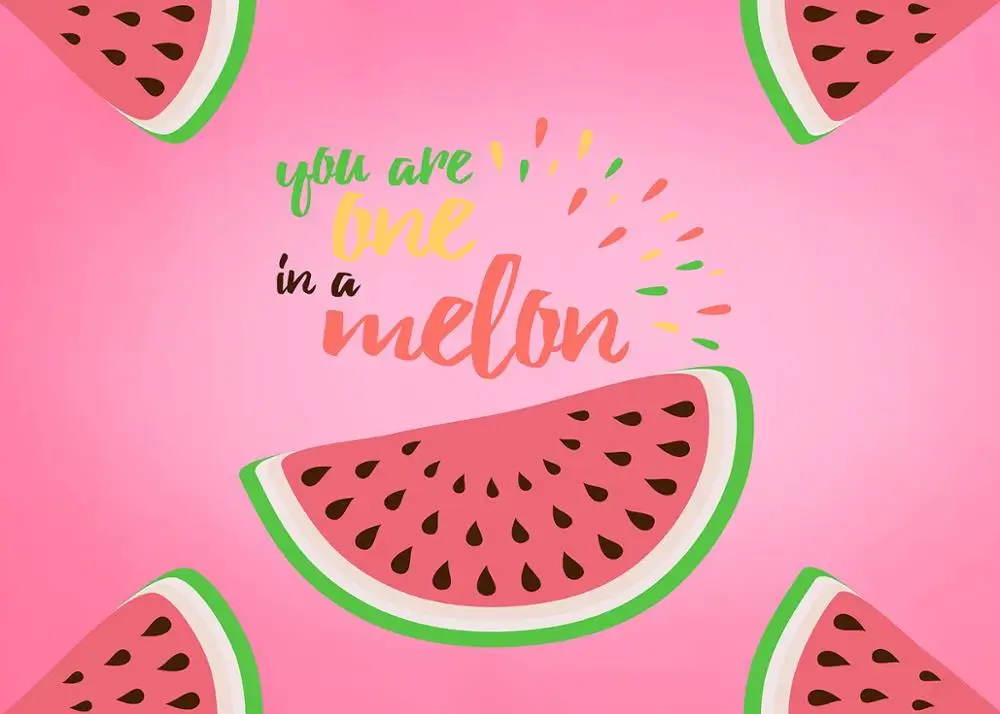 كابيسكو-خلفية لحفلة البطيخ ، خلفية تصوير لحفلة عيد الميلاد الأولى ، بطيخ وردي