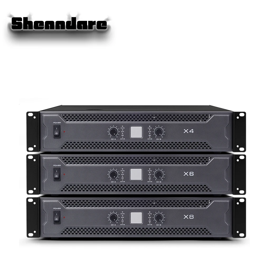 SHENNDARE-amplificador de potencia de 400W-800W, sistema de Audio profesional, altavoz de conferencia KTV de escenario, procesador de Audio de amplificación de sonido