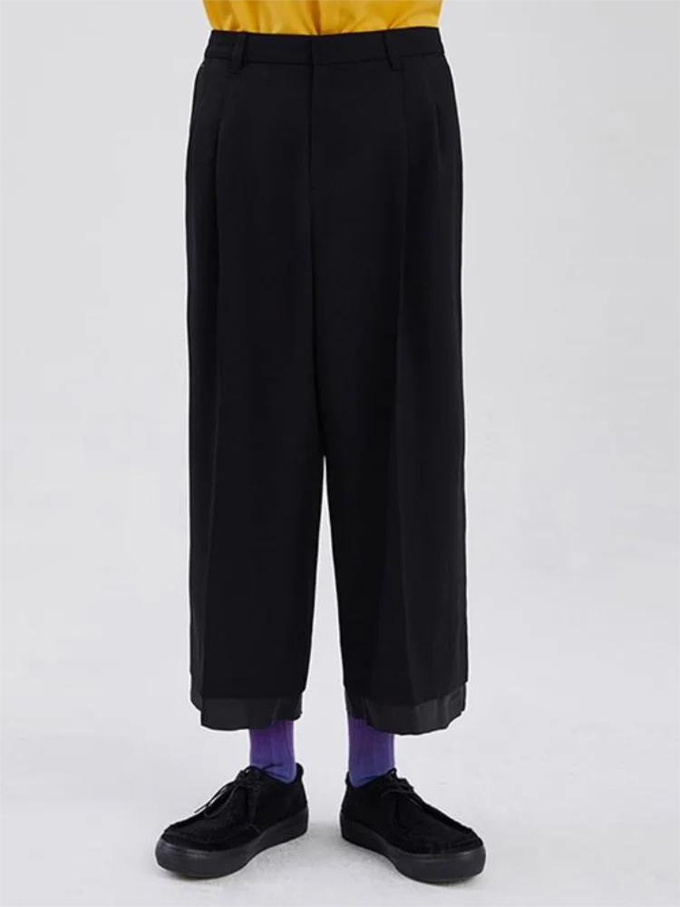 

Men's Wide Leg Pants Spring And Autumn New Dark Personality Double Pants Casual Casual Casual Large Pants