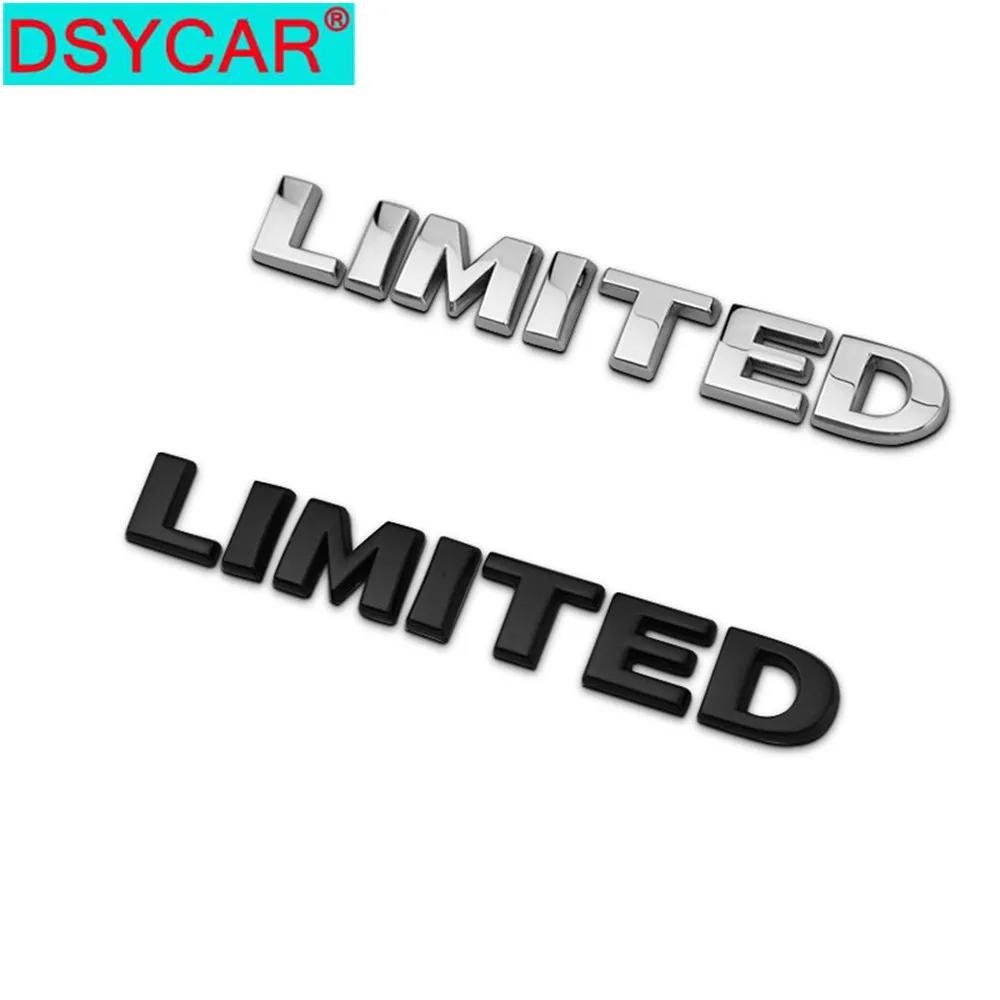 DSYCAR 1Pcs 3D Metal LIMITED Car Side Fender Rear Trunk Emblem Badge Sticker Decals for JEEP Wrangler Compass Commander Cherokee