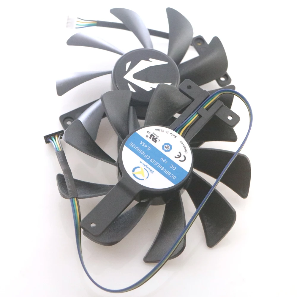 Ventilateur double pour Zotac RTX2080ti 2080, CF9015H12S, 85mm, 12V, 0,45 A, 4 broches VGA, refroidisseur de carte de fouille vidéo, 2 pièces/lot