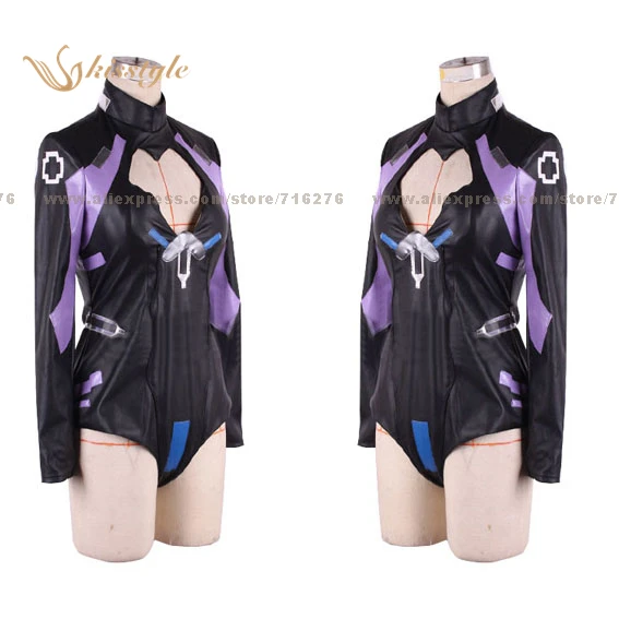 Kisstyle Fashion Hyperdimension Neptunia Noire Black Heart Uniform Cosplay Clothing Cos Costume,Customized Accepted