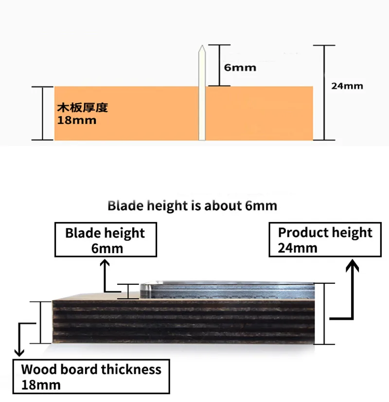 New Japan Steel Blade Rule Die Cut Steel Punch Luggage Tag Cutting Mold Wood Dies Cutter Tool for Leather Crafts 255x40mm