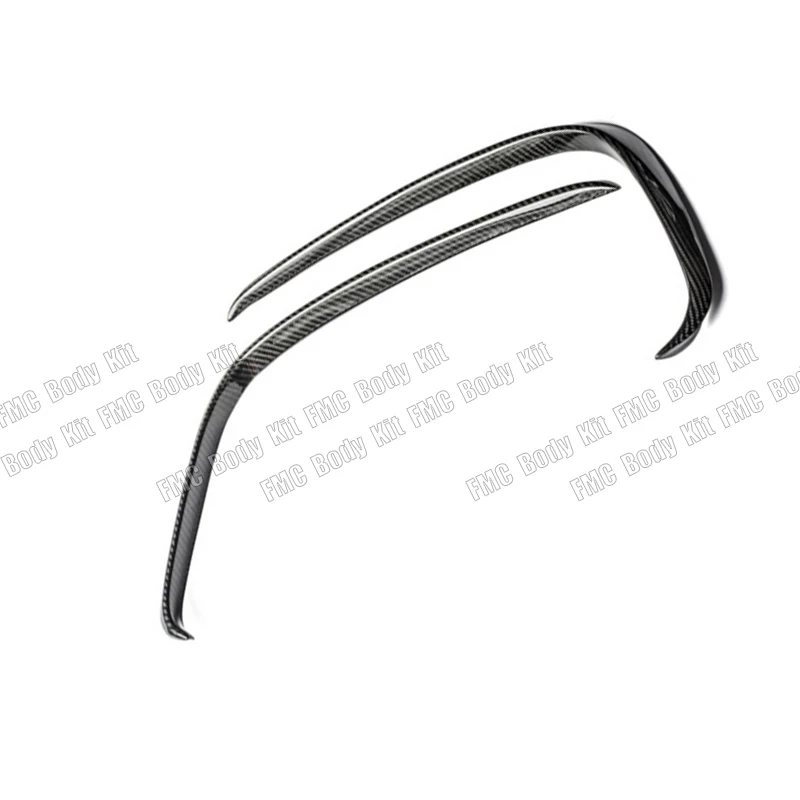 Voor De 17-19 Porsche Panamera 971 Echte Koolstofvezel Front Bumperfog Lamp Frame Windmes