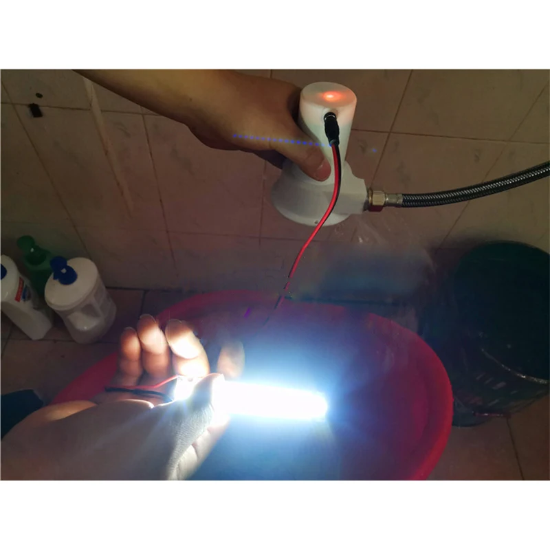 Miniature Field Hydrogenerator Small Portable Percussive Permanent Magnet Brushless Household Turbine and Hydraulic Generator
