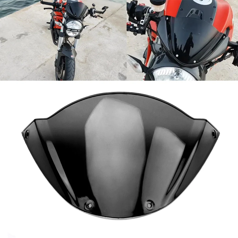 For DUCATI Monster 1100 / 1100S / 1100ABS 2009 - 2011 Motorcycle Sports Windshield Head Cover WindScreen Deflector Viser Visor