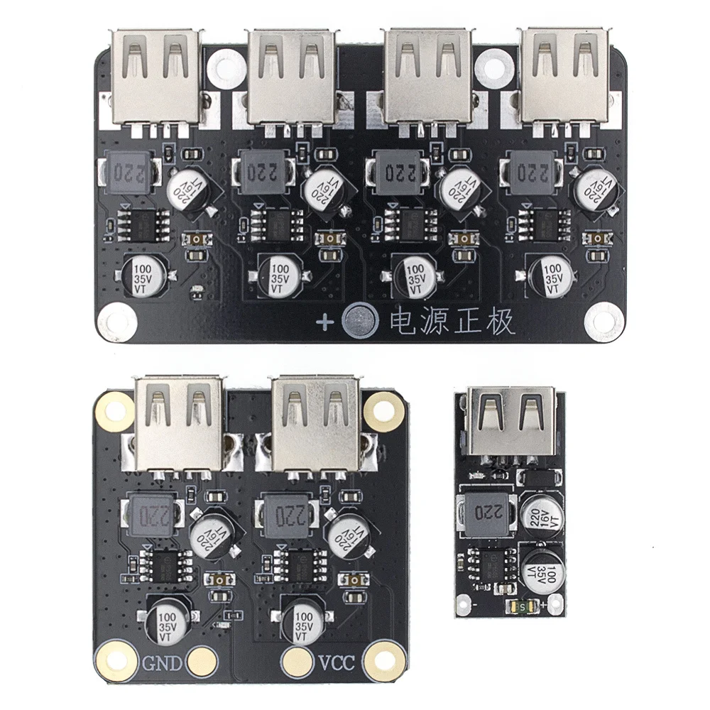 USB QC3.0 QC2.0 DC-DC Buck Converter Charging Step Down Module 6-32V 9V 12V 24V to Fast Quick Charger Circuit Board 3V 5V 12V