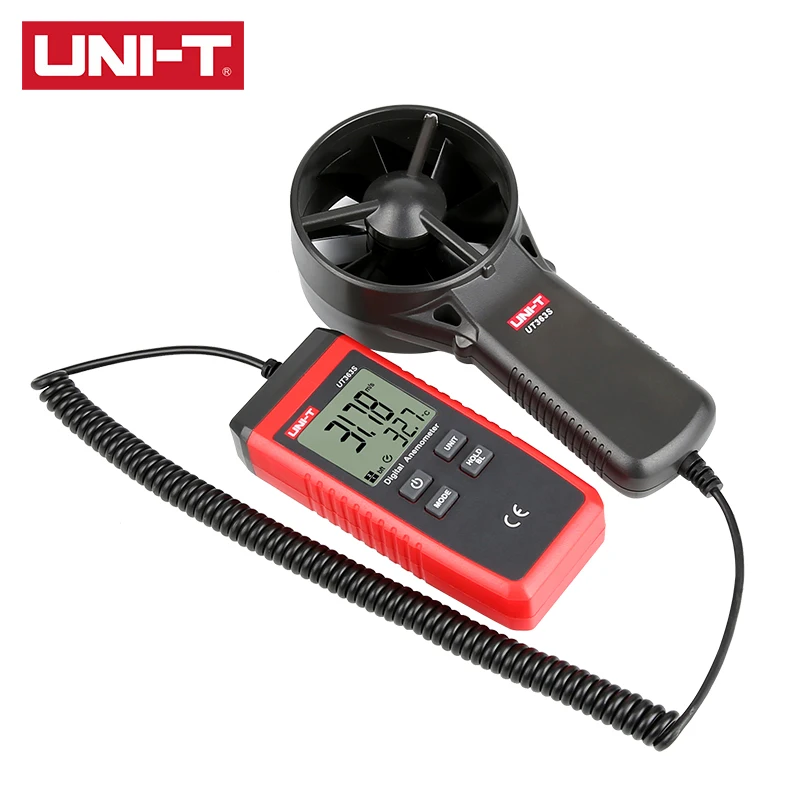 UNI-T UT363S Split Digital Anemometer Precise Wind Speed Sensor  Wind Scale Display Wind Temperature Measurement 1m Drop Test