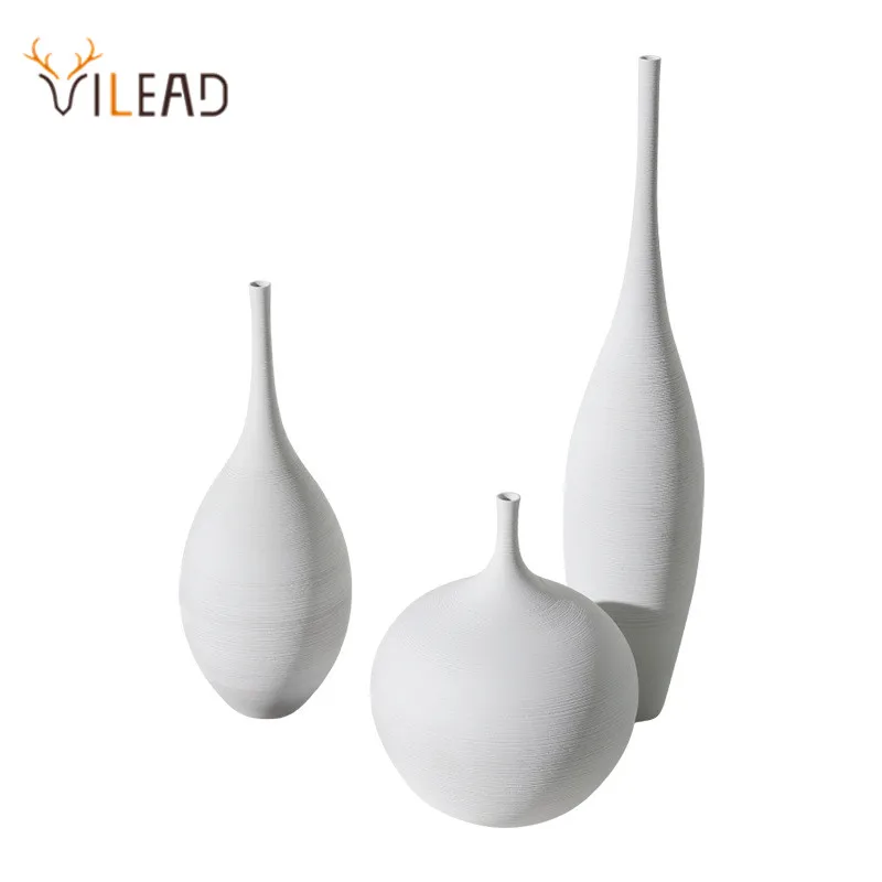 Vilead Modern Zen Porcelain Vase Ceramic Flower Pot Living Room Home Decoration Office Interior Nordic Decor Ornaments Crafts