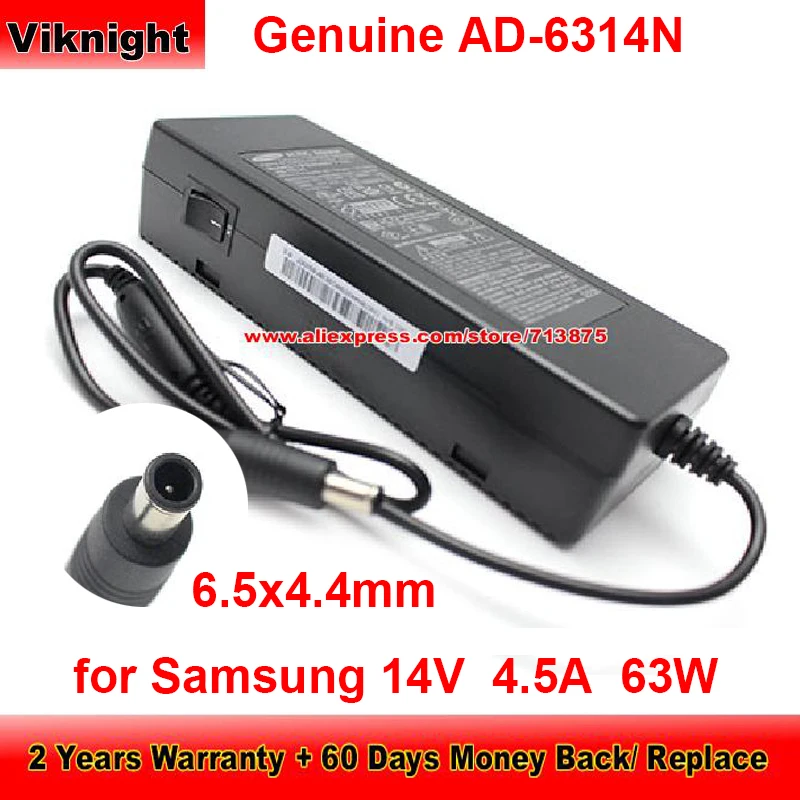 Genuine AD-6314T Adapter 14V 4.5A AD-6314C AD-6314N SVD5614V for SAMSUNG SA850 S27A350H TC220 C24B550U S24A300B S20A350 C24A650X