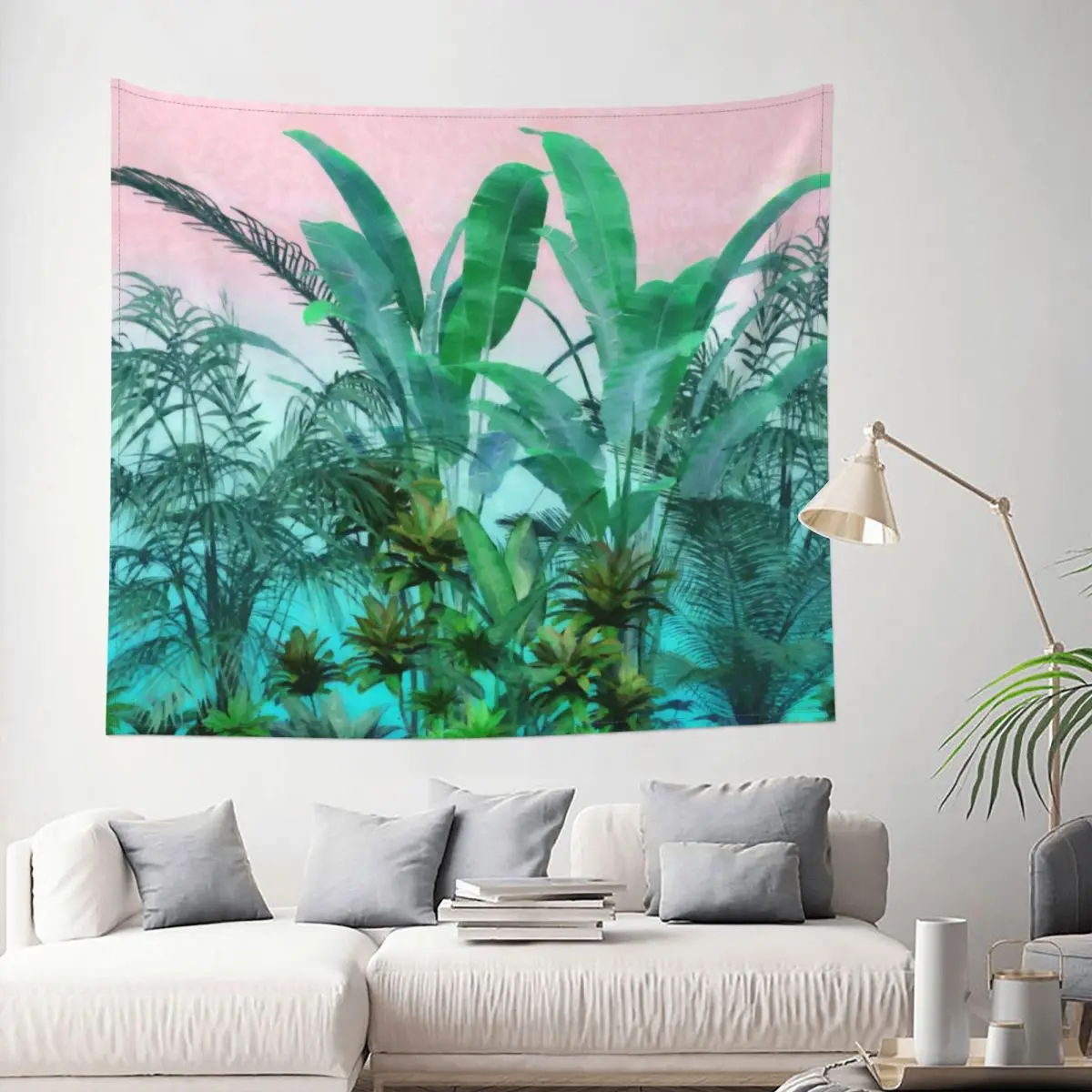 

Tropical Plant Paradise Tapestry Wall Hanging Hippie Wall Tapestry Bohemian Decoration Home Decor for Living Room Bedroom Tapiz