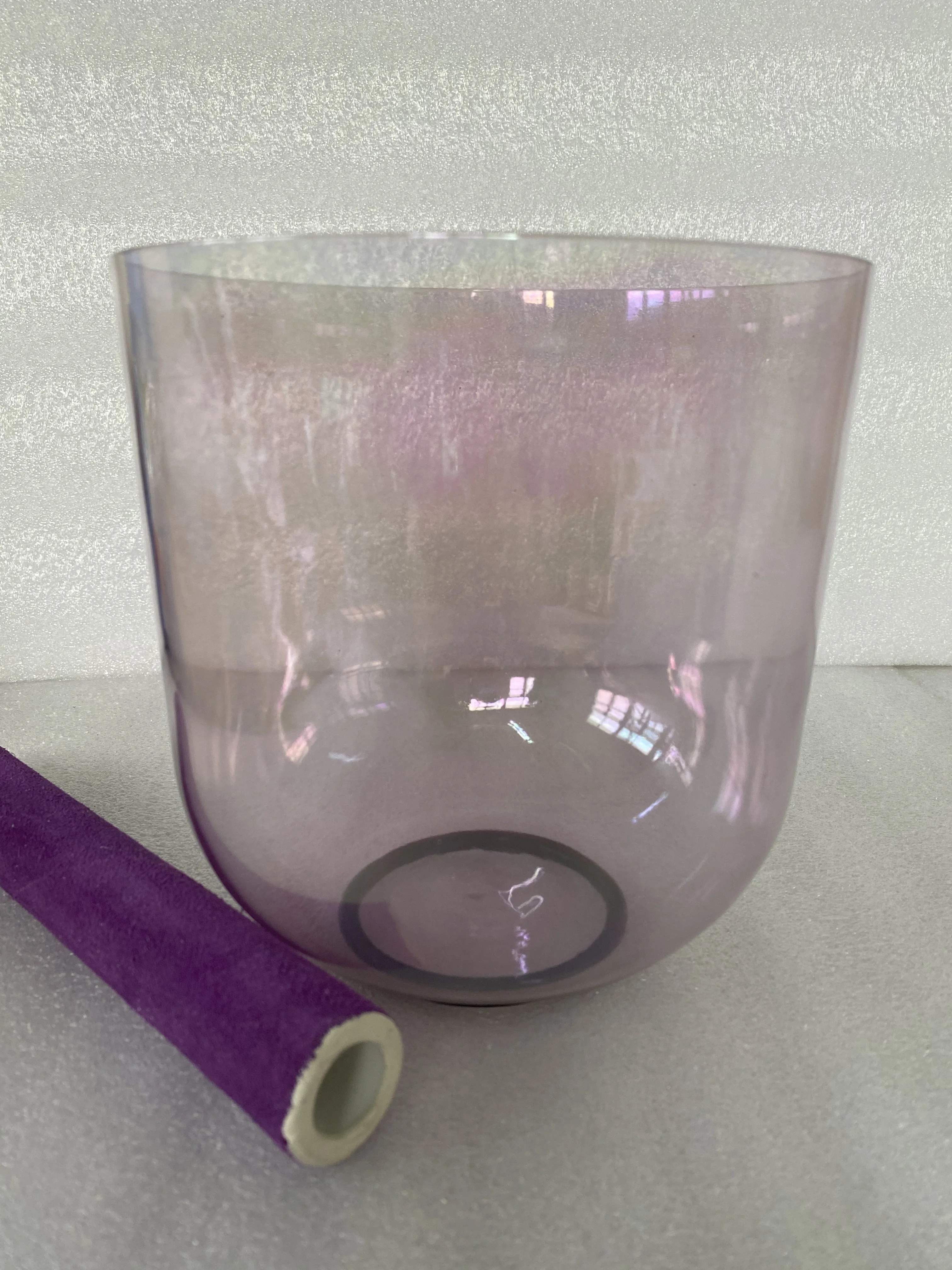 

3rd Octave B Note crown chakra perfect pitch crystal singing bowl magic purple color 432Hz For sound theraphy.