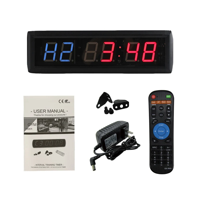 

Ganxin for LED Timer Gym Emom Interval Programmable Countdown/UP Electronic Clock Time Equipment