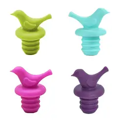 Bottle Stopper Bottle Caps Wine Stopper Family Bar Preservation Tools Silicone Creative Bird Design Safe and Healthy