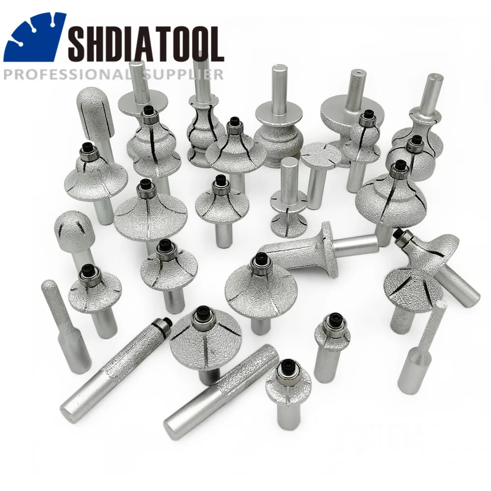 SHDIATOOL 1pc Diamond Router Bits With 1/2\