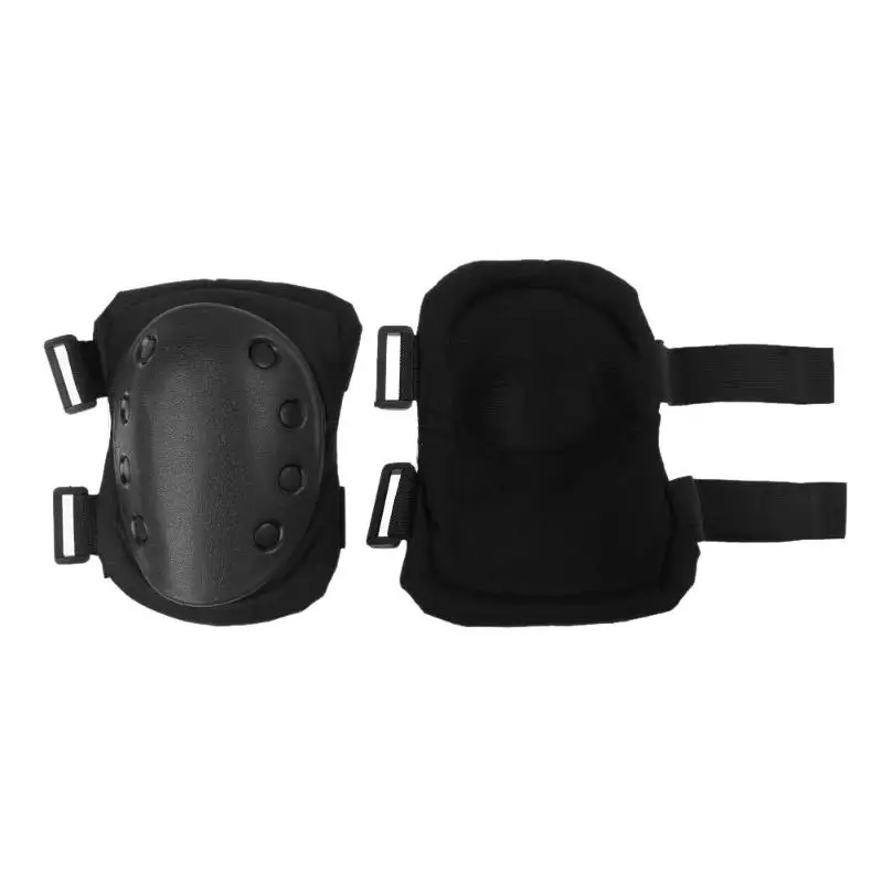 2 pcs/par joelheiras patinação escalada snowboard basquete joelheiras esportes de segurança tático cotovelo joelho apoio joelheira