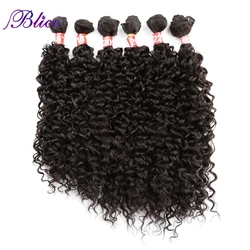 Blice kinky curly Hair Weave 6 Pieces 220g  Synthetic Hair Bundles Double Weft Hair Extensions For Women
