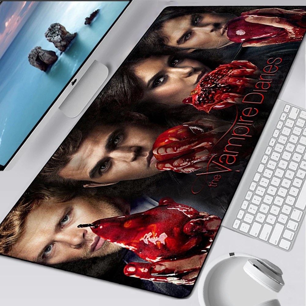 Large Gaming Mouse Pad XXL Computer Mousepad PC Gamer Mouse Mat Laptop Mausepad The Vampire Diaries Carpet Keyboard Mat Desk Pad