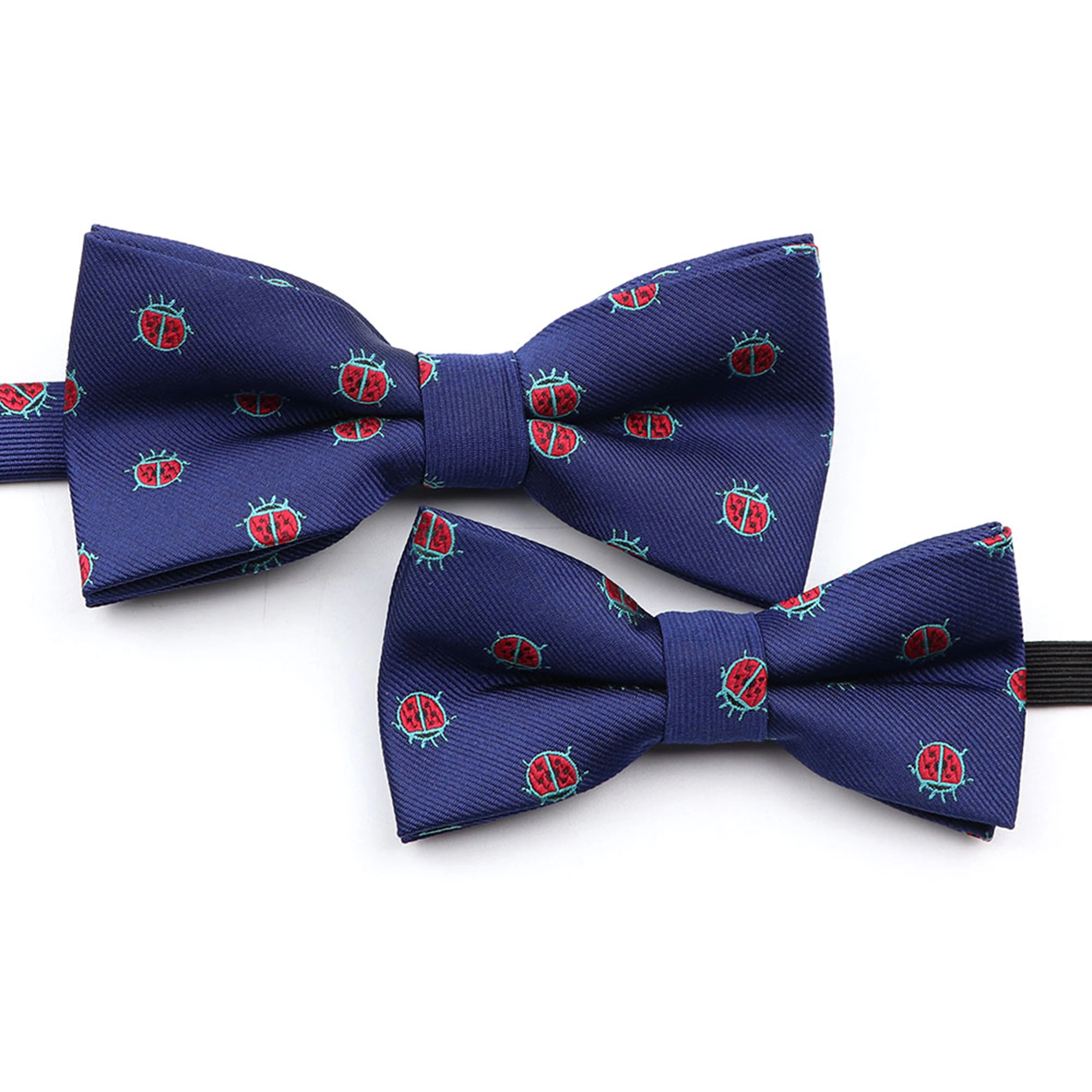 Polyester Jacquard Parent-Child Bowtie Set For Men Child Animal Insect Shiba Inu Cartoon Bow Ties Adjustable Daily Accessory