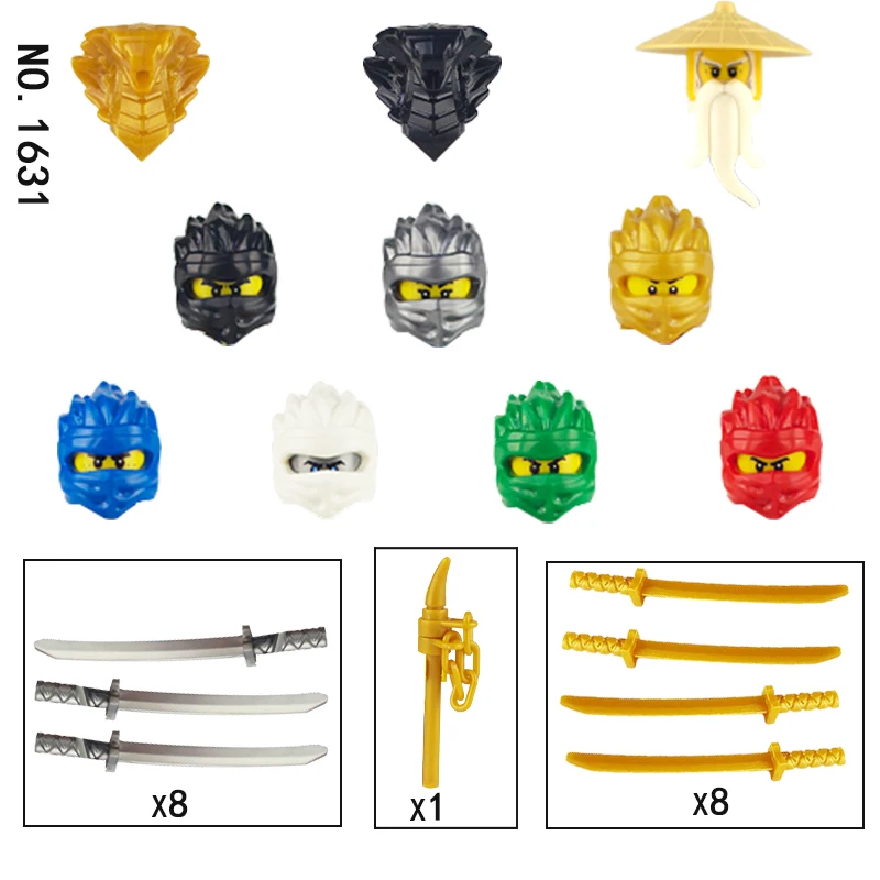 

Figures Japan Ronin Building Blocks Anime Movie Characters Action Figurine Samurai Sword Model Kids Toys