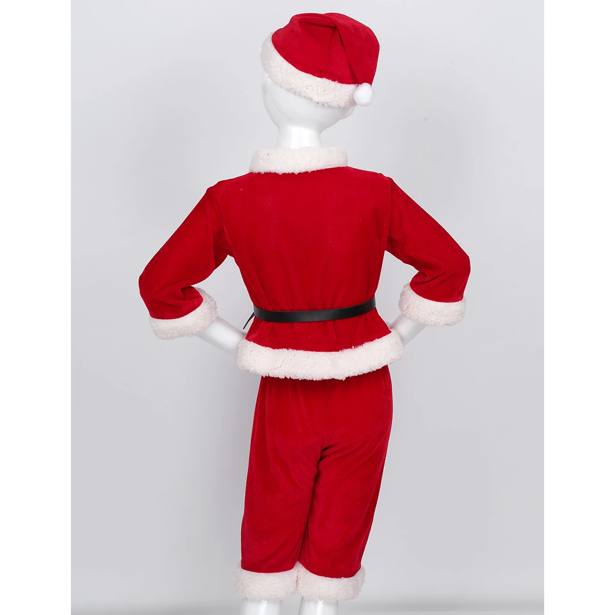 Baby Boy Christmas Xmas Cosplay Costumes Kids Christmas Clothes Set New Year Festival Santa claus Performance Clothing with Hat