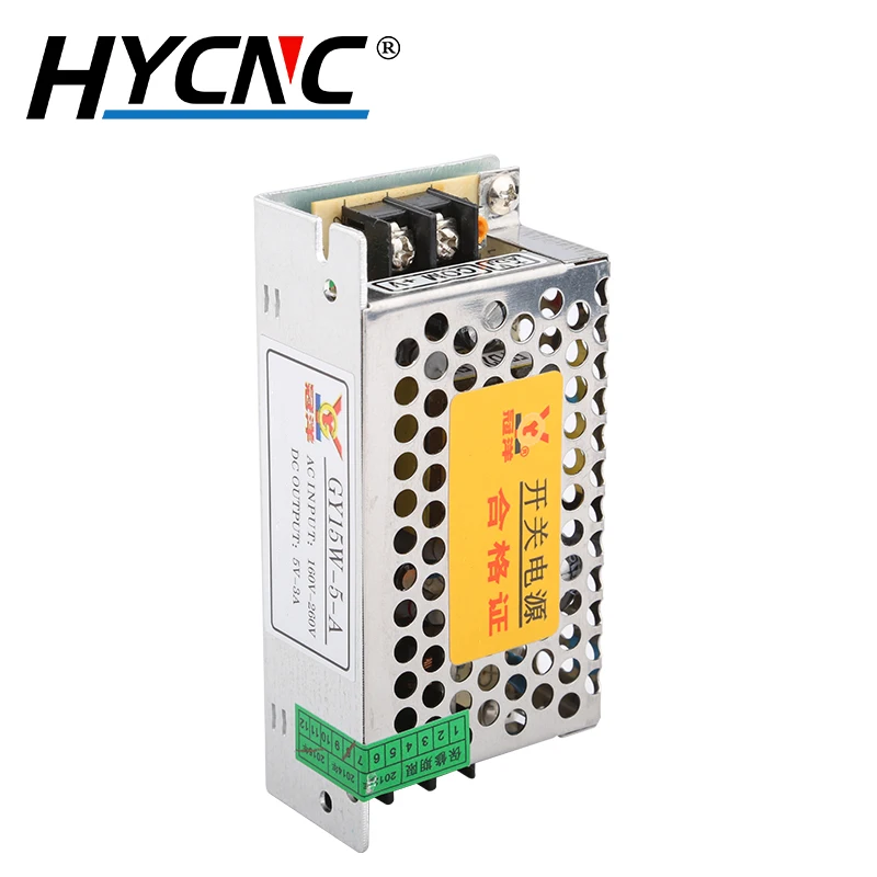 스위칭 전원 공급 장치 GY15W-5-A 드라이브 어댑터, CNC 밀링 머신, 산업용 제어 전원 공급 장치, AC 160V-260V-DC 5V 3A