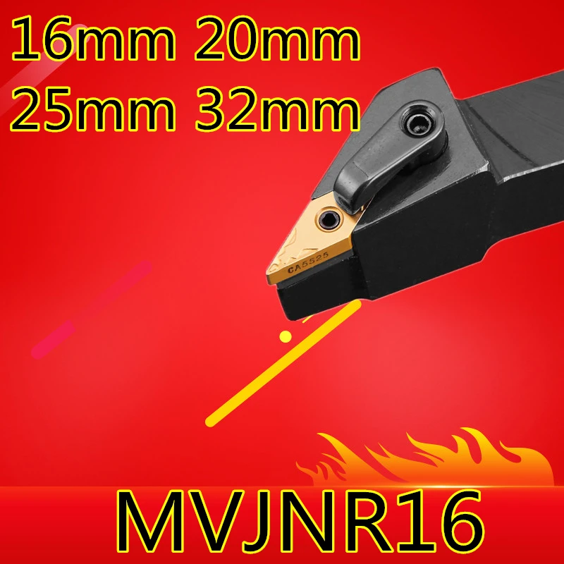 1PCS MVJNR1616H16 MVJNR2020K16 MVJNR2525M16 MVJNR3232P16 MVJNL1616H16 MVJNL CNC Lathe Cutting Tools External Turning Tool Holder