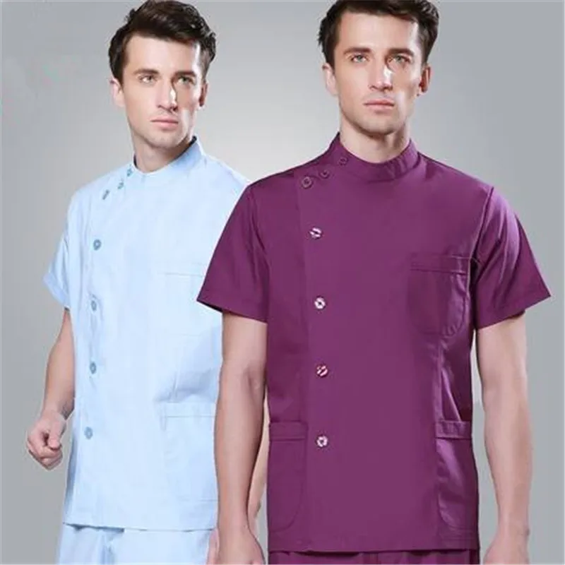 European style women hospital medical scrub clothes set fashionable design slim fit dental scrubs beauty salon men nurse uniform