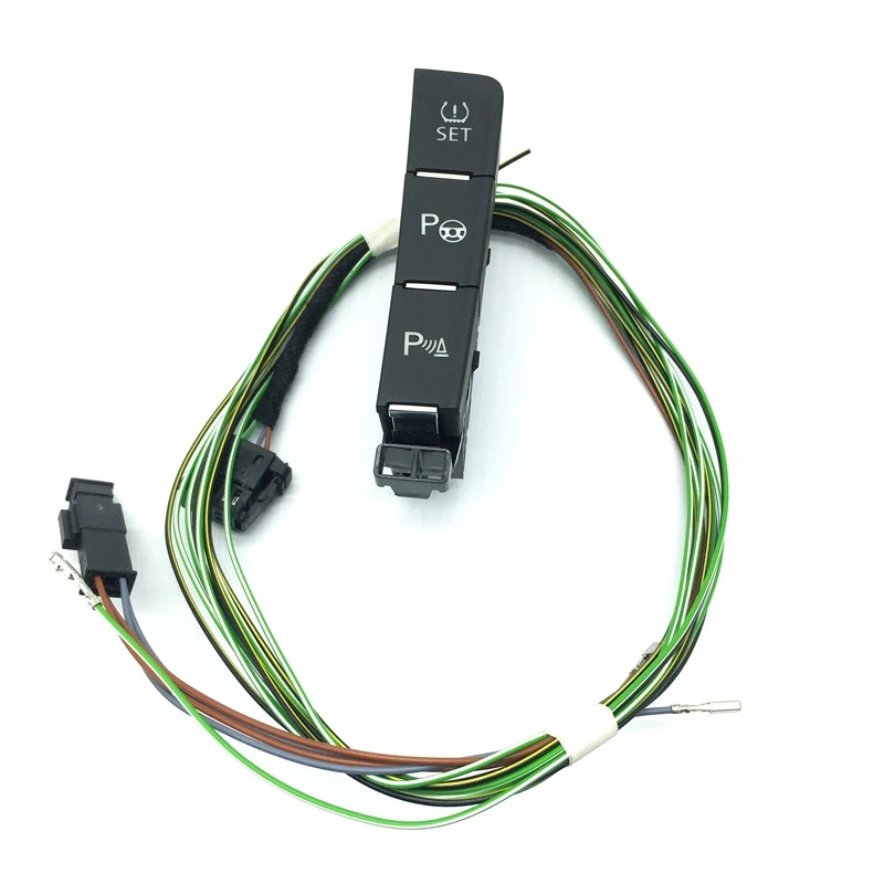 For VW Golf 7 MK7 Reversing radar Parking Assist TPMS Tire Pressure Monitoring Switch Button Wiring Harness Cable 5GG 927 238 E