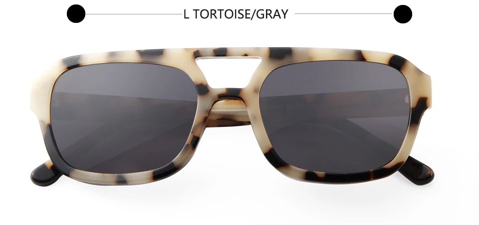 VE Designer Quadratische Sonnenbrille für Damen, Hochwertige Weiße Acetat-Sonnenbrille für Herren, Doppelbrücken-Design, Große Gläser, Oculos – Detail 23