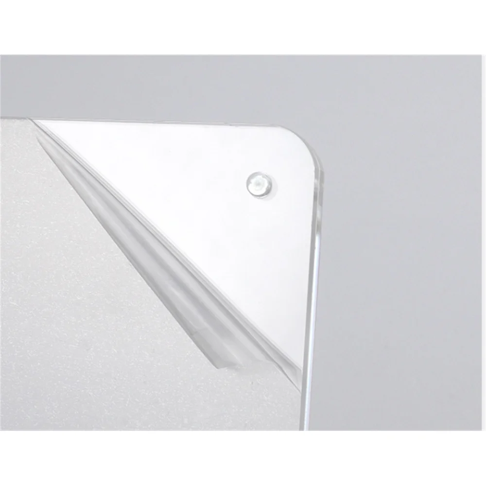 Round Angle Clear Acrylic Magnetic Sign Holder For Poster Picture Paper Menu Advertising Display 1pcs