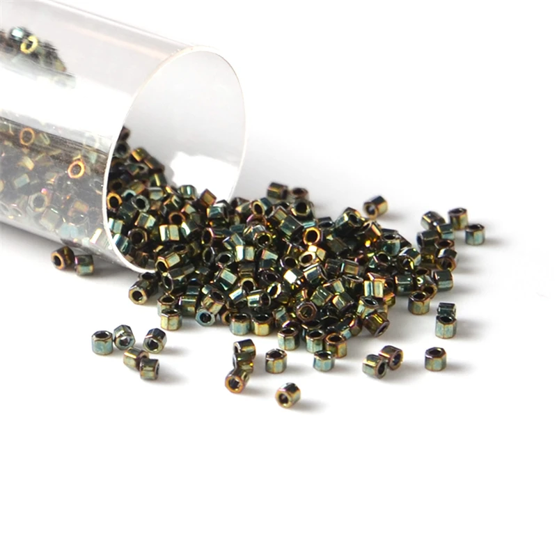 10g Japan Miyuki Delica Perlen 11/0 Metallic Farbe 1,6mm 2Cut Glas Seed Perlen für Hand DIY Schmuck Machen – Detail 2