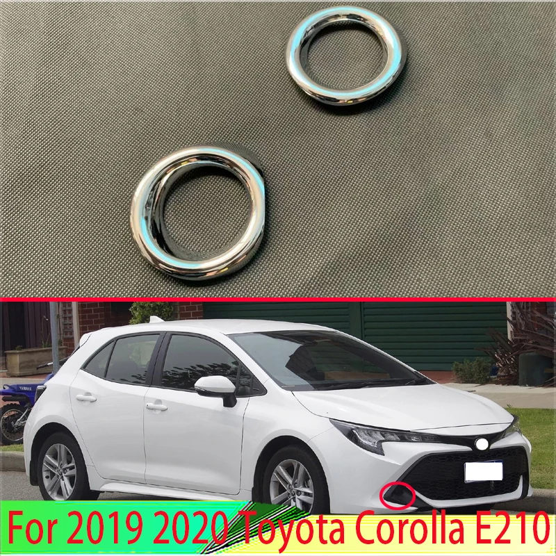 

For 2019 2020 Toyota Corolla E210 Sport Hatchback Auris ABS Chrome Front Fog Light Lamp Cover Trim Molding Bezel