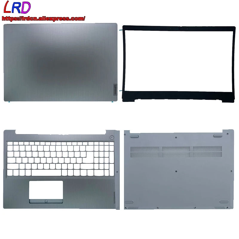 LCD New Rear Lid and Front Frame /Palmrest /Bottom Shell for Lenovo Ideapad 3-15 3-15ADA ARE IML IIL IGL ITL 5CB0X57437 Silver