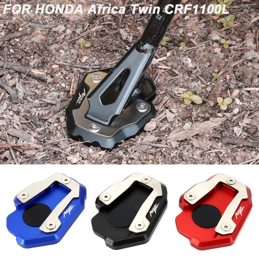 Motorcycle Kickstand Foot Side Stand Extension Pad Support Plate For Honda CRF1100L 1100L CRF 1000 L Africa Twin 2020 2021