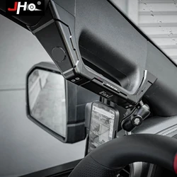 JHO Alloy Car Inner A Pillar Grab Handle Cover Overlay Trim For Ford F150 Raptor 2017-2020 2018 2019 Pickup Accessories