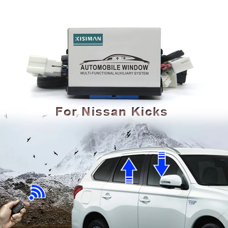 

For Nissan Kicks Auto Car Window Closer Automatically Four Window Lift Vehicle Glass Door Opening Closing Module System