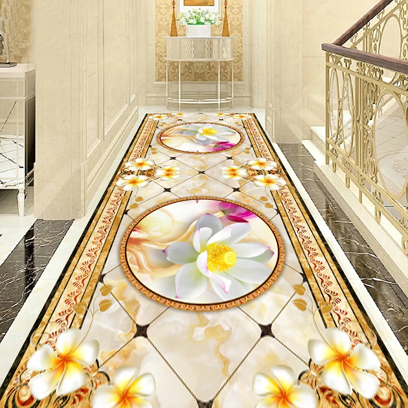 

Modern Europe Hotel Hallway Carpet Long Corridor Rug Home Stair Carpet Soft Entrance Floor Door Mat Anti-skid Kitchen Aisle Rug