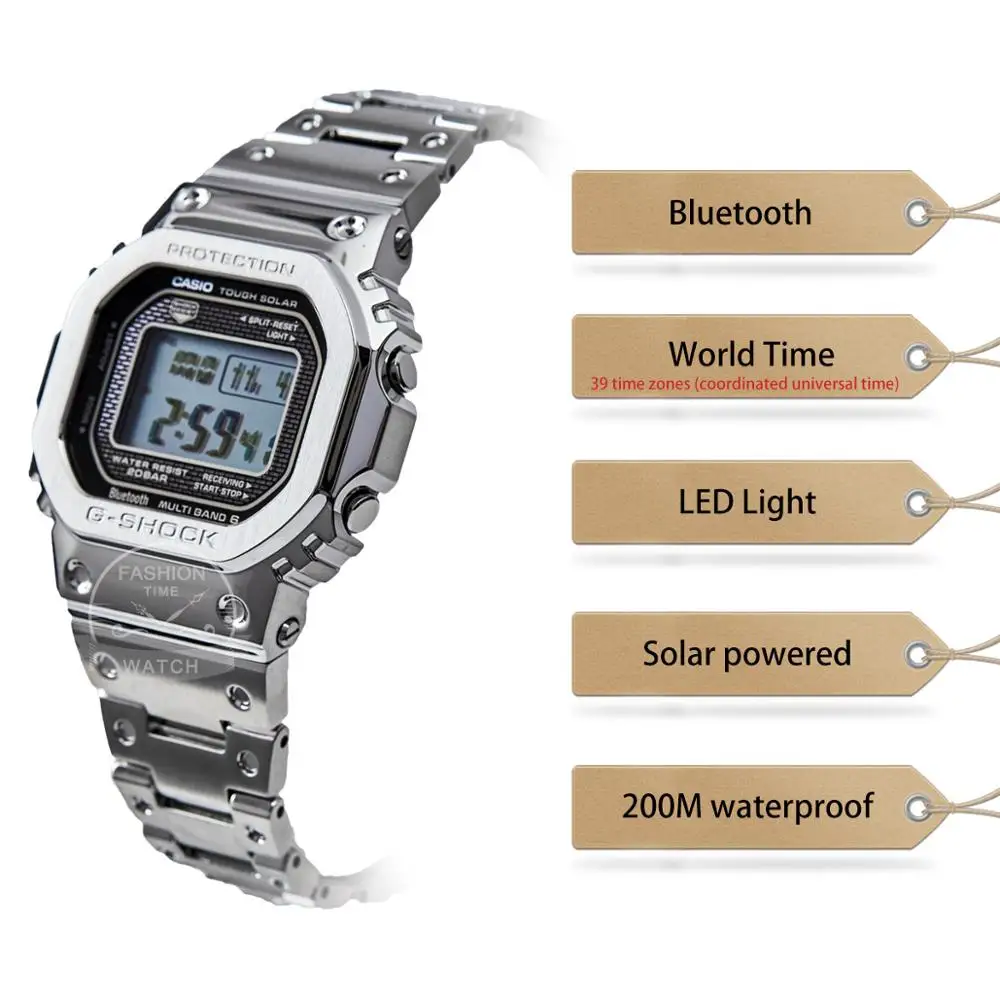 Casio smart watch men g shock top luxury Waterproof Sport quartz Solar Watch LED digital Military men watch relogio masculino