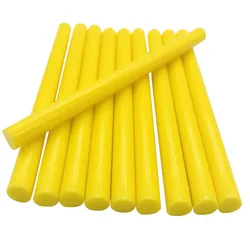 10 Pcs Gelb Farbe 7MM Hot Melt Kleber Sticks Für Elektrische Kleber Gun Car Audio Craft Reparatur Sticks Klebstoff siegellack Stick