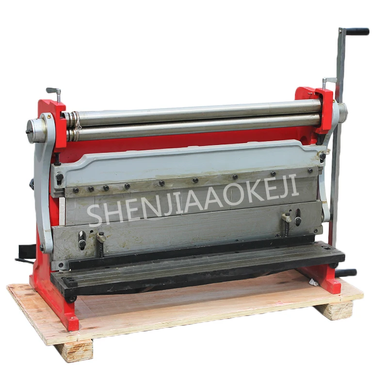 

1PC 760mm Bending Rolling Machine Manual Shearing Machine HSBR-760 Three-in-one Copper Iron Aluminum Plate Bending Machine