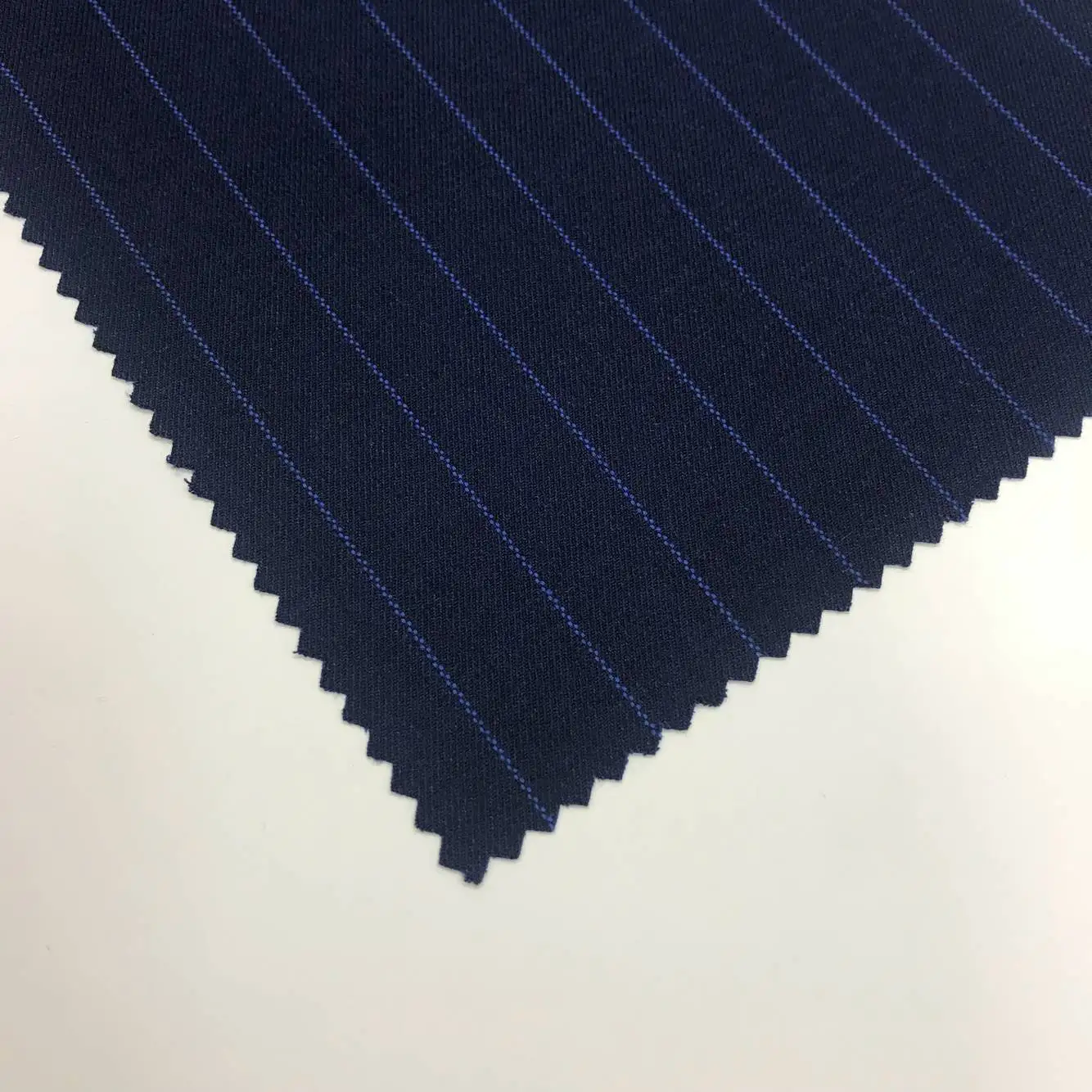 TR Striped Shuttle Woolen Fabric Fabric Uniform Fabric Vertical Stripe Spring and Autumn Fashion Suit Fabric Wholesale